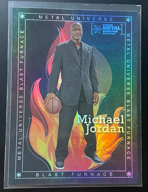 2021 Skybox Metal Universe Champions Michael Jordan Blast Furnace Insert #BF-1