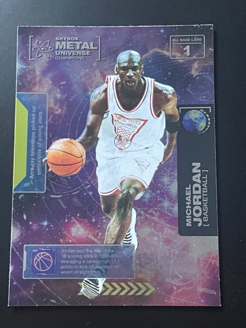 2021 Skybox Metal Universe Champions Michael Jordan #1 Chicago Bulls