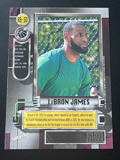 2021 Skybox Metal Universe LeBron James 1997-98 Retro #RB-50 - back