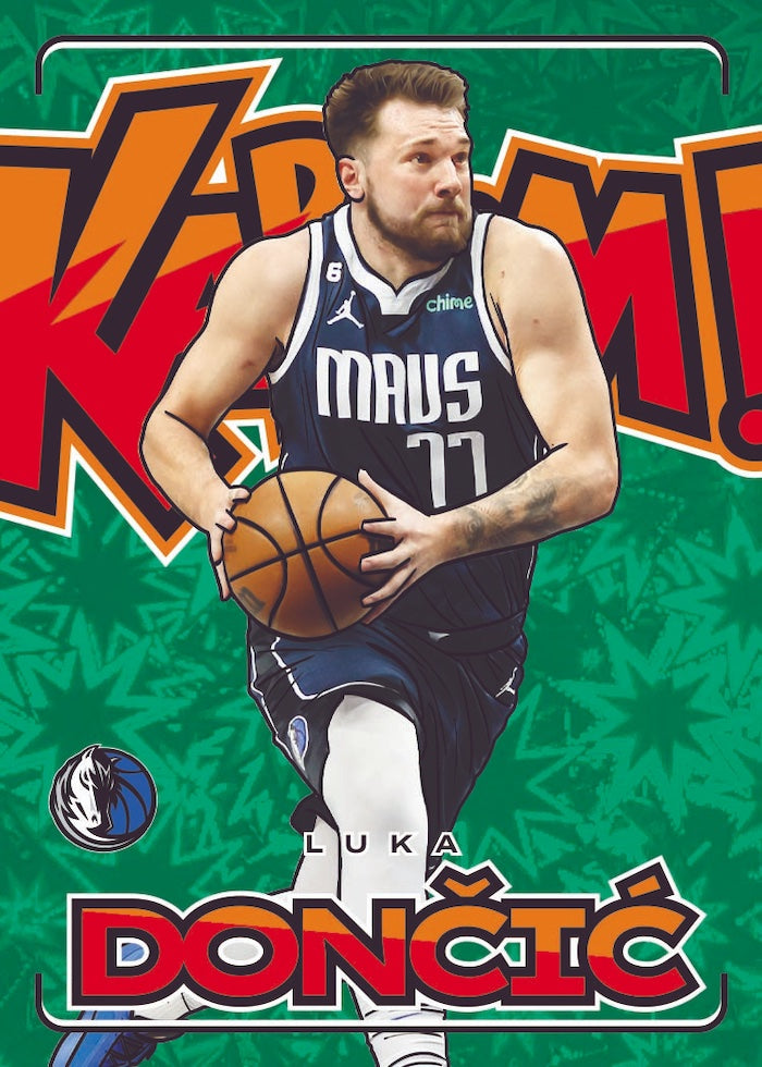 2023-24 Panini Crown Royale Basketball Luka Doncic Green Kaboom 1 of 1 (cards sold separately)