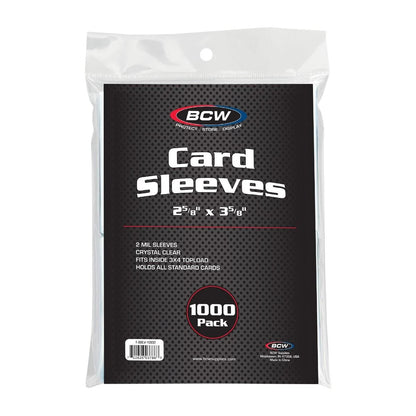 Penny sleeves standard card sizes 1000 pack 1-sslv-1000 packaging