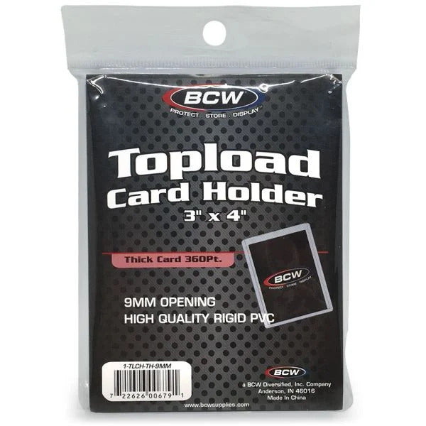 BCW Super Thick Top Loader (Standard Size 3x4) - 360 PT. - in packaging