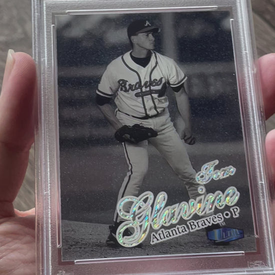 1998 Fleer Ultra Tom Glavine Platinum Medallion #40P /100 PSA 8 Atlanta Braves - Video