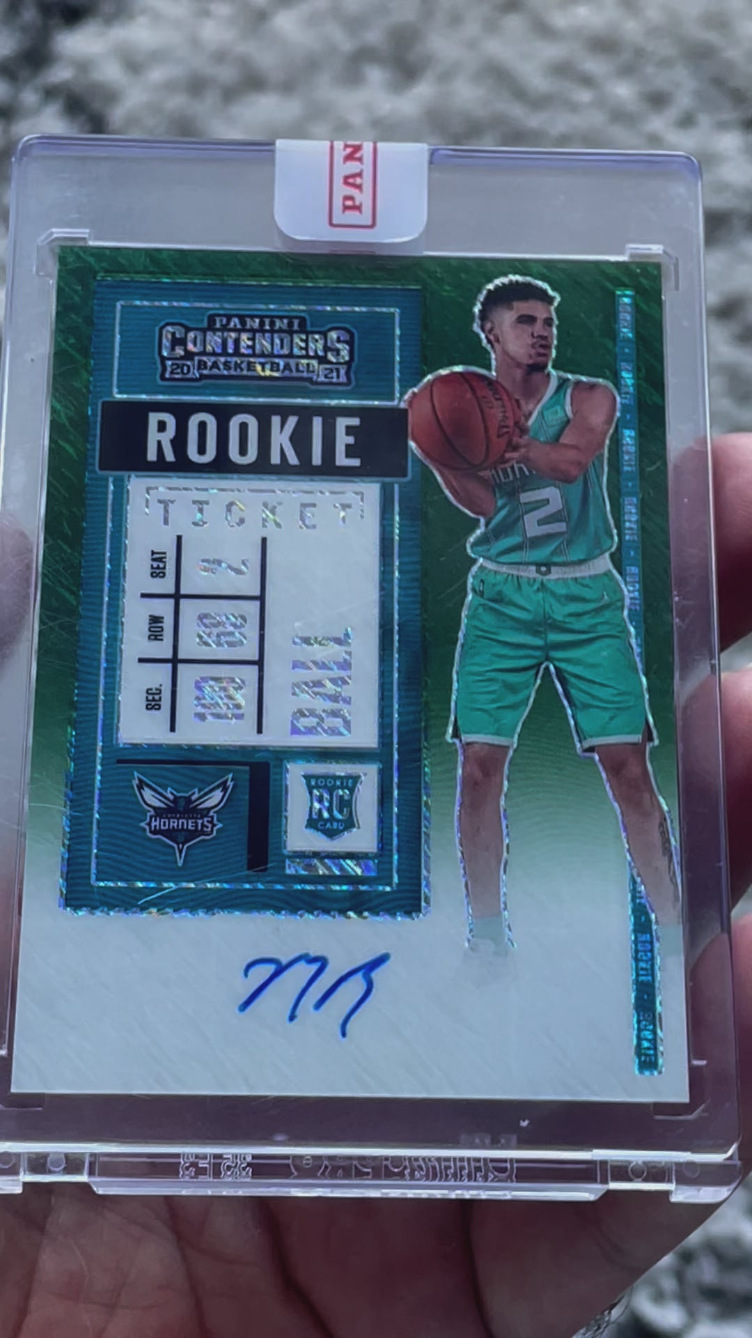 2020 Panini Contenders LaMelo Ball Rookie Auto #125 Premium Green Shimmer SEALED - video