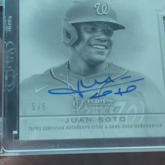 2020 Topps Dynasty Juan Soto Patch Auto /5 #JS2 - video