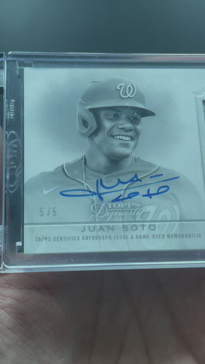 2020 Topps Dynasty Juan Soto Patch Auto /5 #JS2 - video