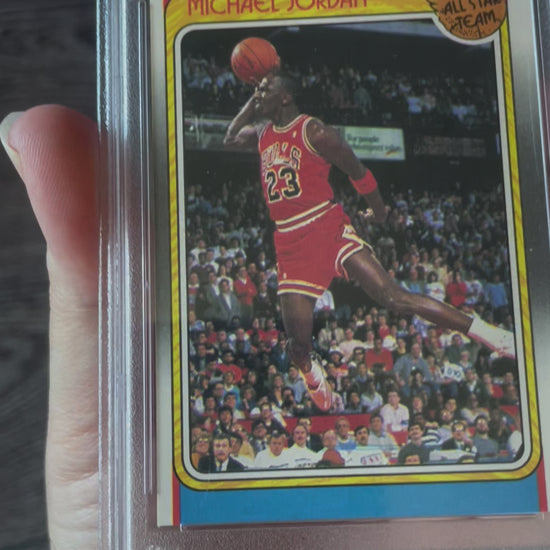1988 Fleer Michael Jordan All-Star #120 PSA 6 Chicago Bulls - video
